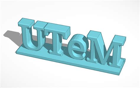 3D design utem logo - Tinkercad