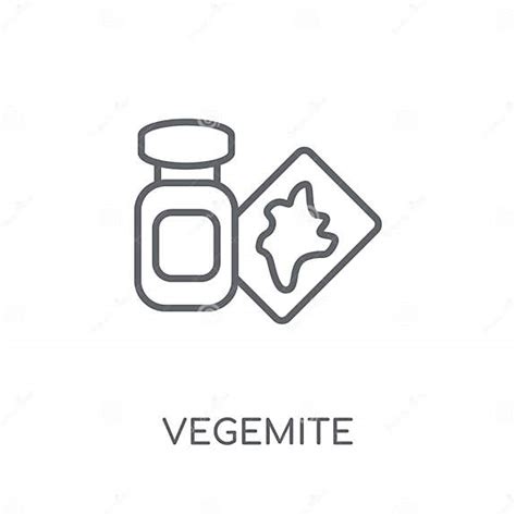 Vegemite Linear Icon. Modern Outline Vegemite Logo Concept on Wh Stock ...