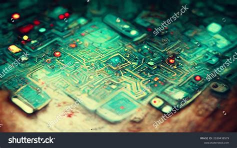 Illustration Motherboard Circuit Background Stock Illustration ...