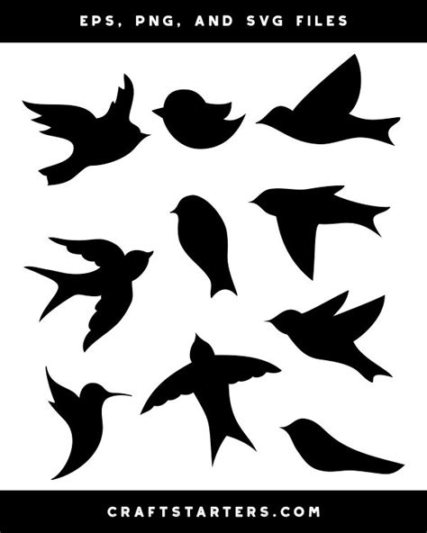 Simple Bird Silhouette Clip Art | Silhouette clip art, Bird silhouette ...