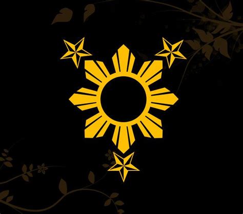 3 Stars and Sun Filipino Philippines Flag Decal for your Car, Walls ...