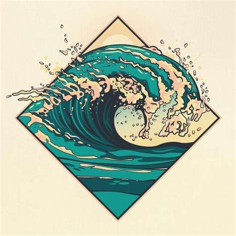 10+ Cool Wave Drawings | Wave drawing, Waves tattoo, Drawings