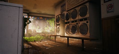 ArtStation - Abandoned Laundromat