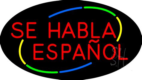 Red Se Habla Espanol Animated Neon Sign - Se Habla Espanol Neon Signs ...