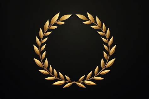 Gold award laurel wreath photography | Premium Photo - rawpixel