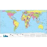 Buy World Political Map (Hobo Dyer projection) Online at desertcart ...