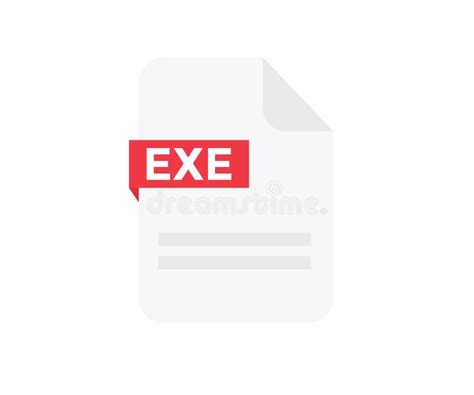 File Format EXE Logo Design. Document File Icon. Element for ...