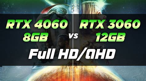 RTX 4060 vs RTX 3060 12GB test in 6 games FullHD and QHD 2k . Frame ...