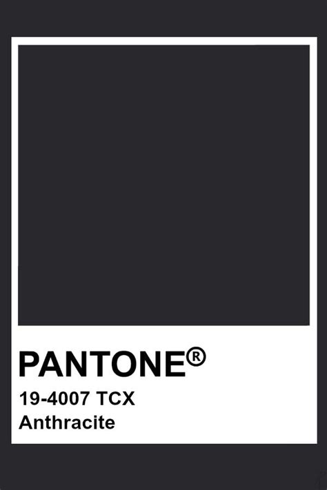 Pantone Anthracite | Pantone palette, Pantone colour palettes, Pantone