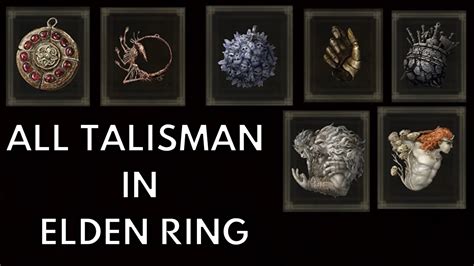 ALL TALISMAN IN ELDEN RING - YouTube