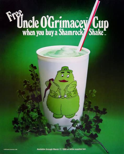 Tis lucky to remember vintage McDonald's Shamrock Shakes in all their ...