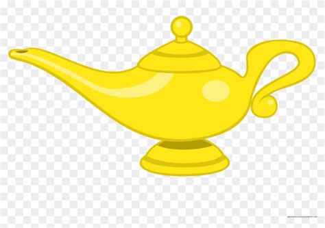 Genie Lamp Clipart Character - Aladdin's Lamp - Free Transparent PNG ...