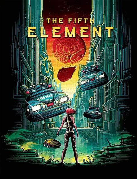 Sci Fi Science Fifth Element Poster Classic Retro Vintage Kraft ...