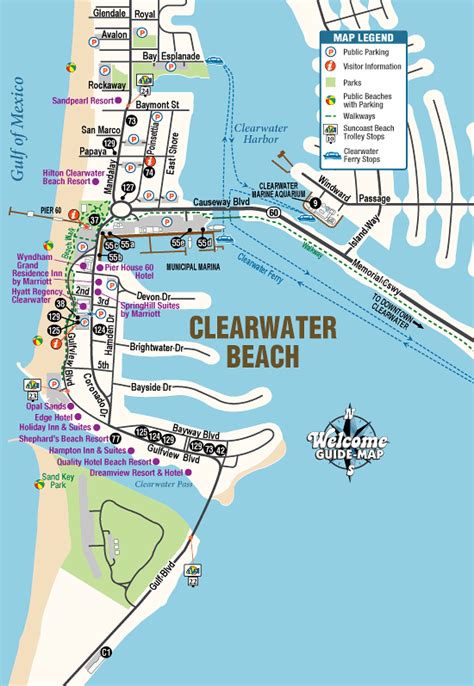 Clearwater Beach Florida Map – Verjaardag Vrouw 2020