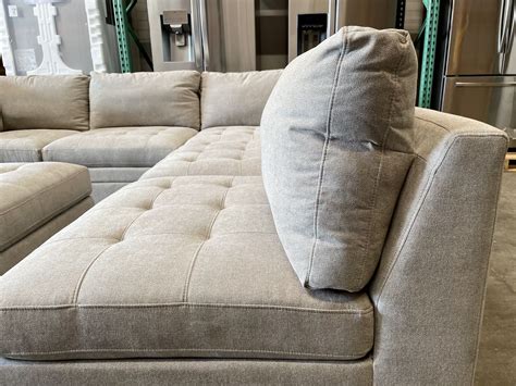 Thomasville Tisdale Fabric Sectional with Storage Ottoman, Beige for ...