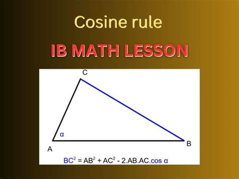 Cosine rule | Teaching Resources