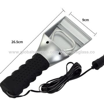 Heated Snow Ice Scraper For Car, Electric Heated Auto Windshield Window ...