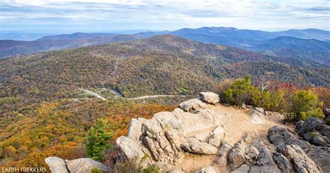 Skyline Drive Hiking Trails - California southern Map