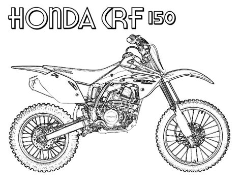 Honda CRF 450X Dirt Bike Coloring Page - Free Printable Coloring Pages ...