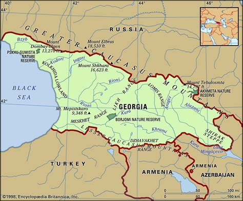 Georgia Eastern Europe Map – Get Map Update