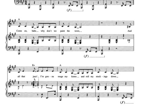 AND ALL THAT JAZZ - Easy Sheet Music