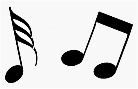 Note Music Notes Clipart Black And White Free Transparent - Music ...