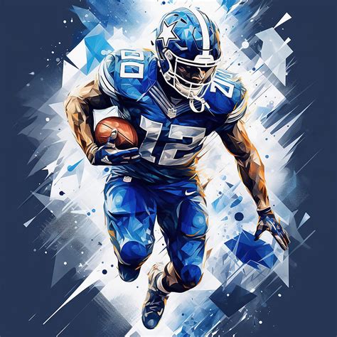 Dallas Cowboys Football Player Digital Art by Athena Mckinzie - Fine ...