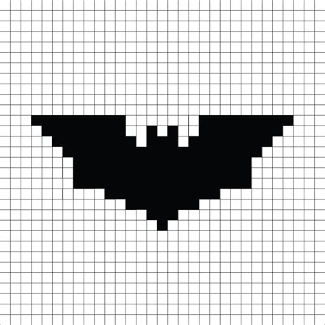 Batman Logo Pixel Art