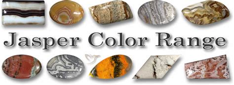 Jasper Gemstones - Earthy tones tinted with splashes of color