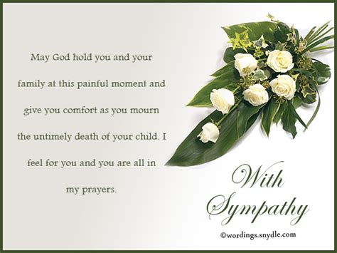 Sympathy Messages for Loss of a Child – Wordings and Messages