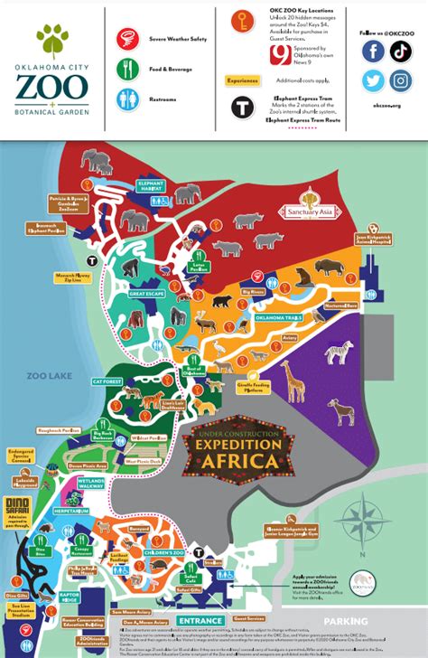 Oklahoma City Zoo Map and Brochure (2018 - 2024) | ThemeParkBrochures.net