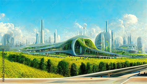 Utopian civilisation, utopic city, future of humanity,, architecture of ...