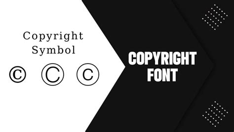 Copyright Font - Unlocking The Power Of Creative Expression