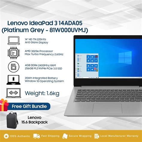 Lenovo IdeaPad 3 14ADA05 14" Laptop Price In Malaysia - KTS