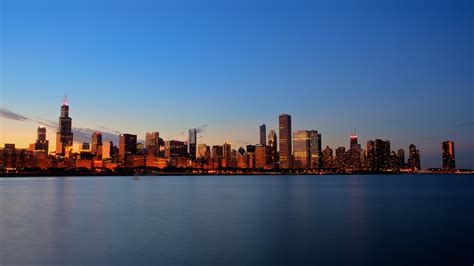 Chicago skyline sunset wallpaper | 1920x1080 | #21230