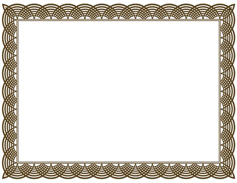 Free Printable Certificate Border Templates