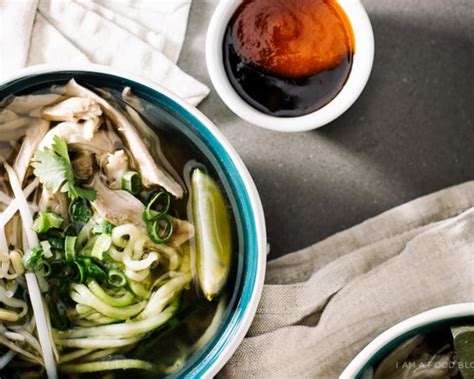 Chicken Pho with Zucchini Noodles Recipe