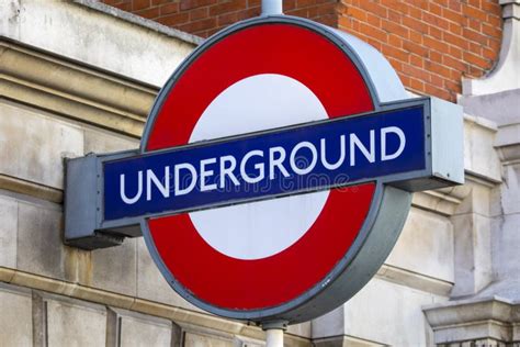 London Underground Sign editorial stock photo. Image of british - 127826263