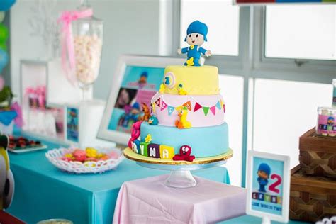 Kara's Party Ideas Girly Pocoyo Birthday Party Planning Ideas Supplies ...