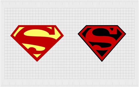 Red Superman Diamond Outline Only