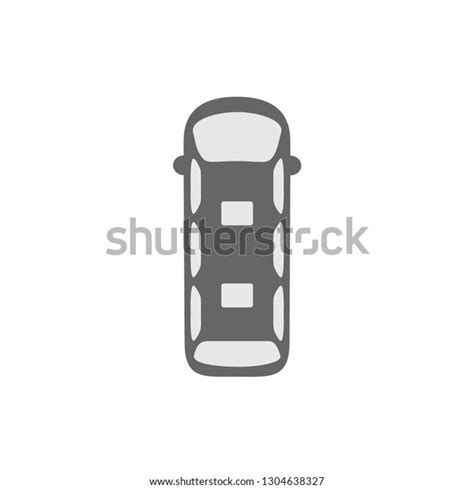 Bus Top View Vector Icon On Stock Vector (Royalty Free) 1304638327 ...