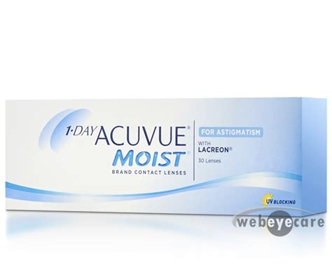 1-Day Acuvue Moist for Astigmatism (30 pack) Contact Lenses | WebEyeCare