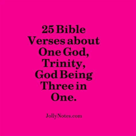 25 Bible Verses about One God, Trinity, God in Three Persons, & God ...