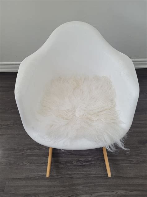 Luxurious Genuine Sheepskin Chair Pad Square Whiteivory - Etsy