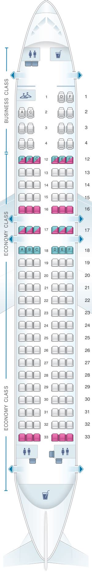 Seat Map Air Canada Airbus A320 200 | SeatMaestro