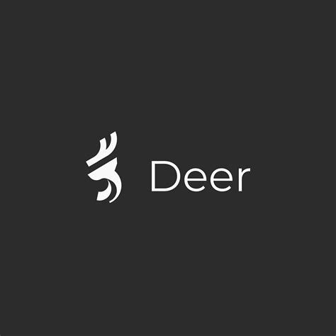 minimalist deer logo design :: Behance