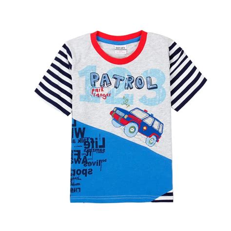 New Arrival Baby Boys T shirt Color Block Printed Pattern Striped ...