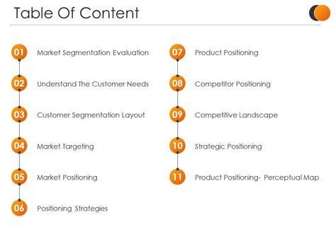 Microsoft Powerpoint Table Of Contents Template | Brokeasshome.com