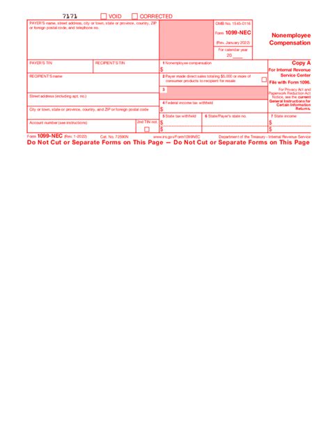 2022 Form IRS 1099-NEC Fill Online, Printable, Fillable, Blank - pdfFiller