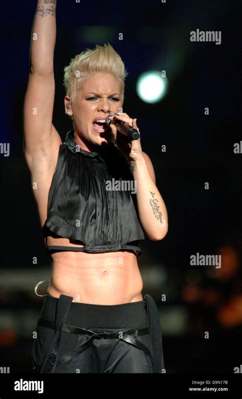 Pink Live In Concert At Wembley Arena - London. FOR EDITORIAL USE ONLY ...